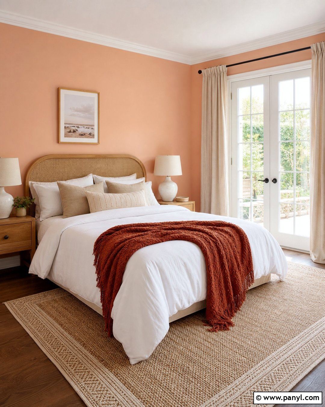 Pastel Peach Guest Bedroom - 30 pastel wall paint ideas
