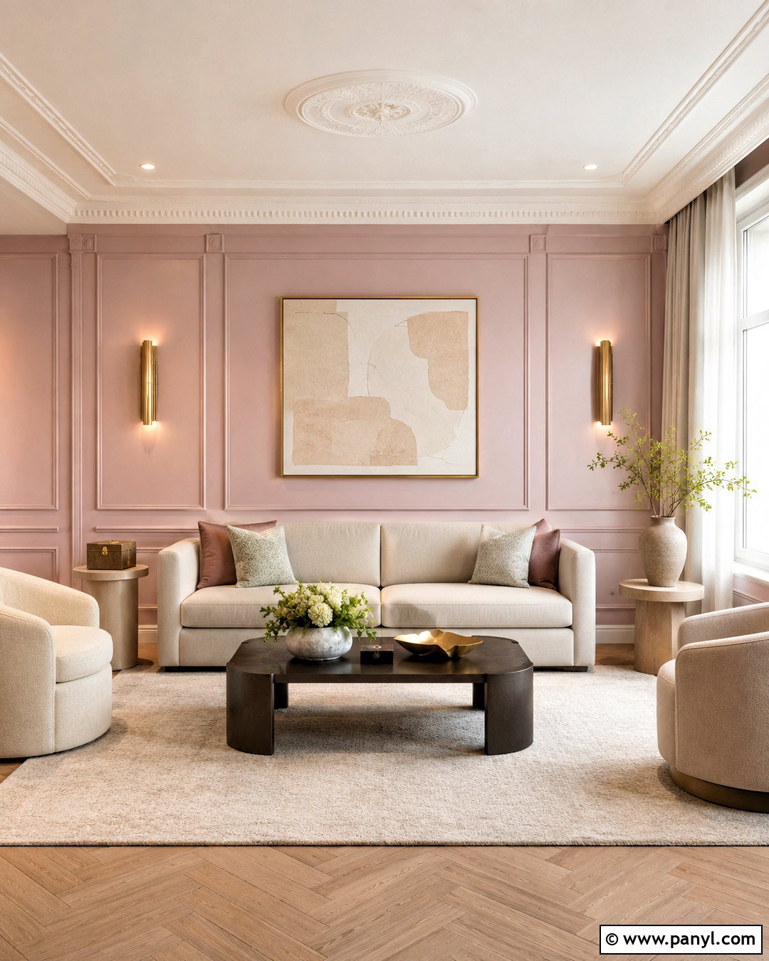 Pastel Picture Frame Molding - 20 pastel wall decor ideas