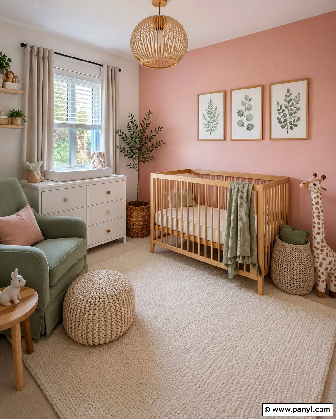 Pastel Pink Accent Wall In A Nursery - 20 Pastel Pink Accent Wall Ideas