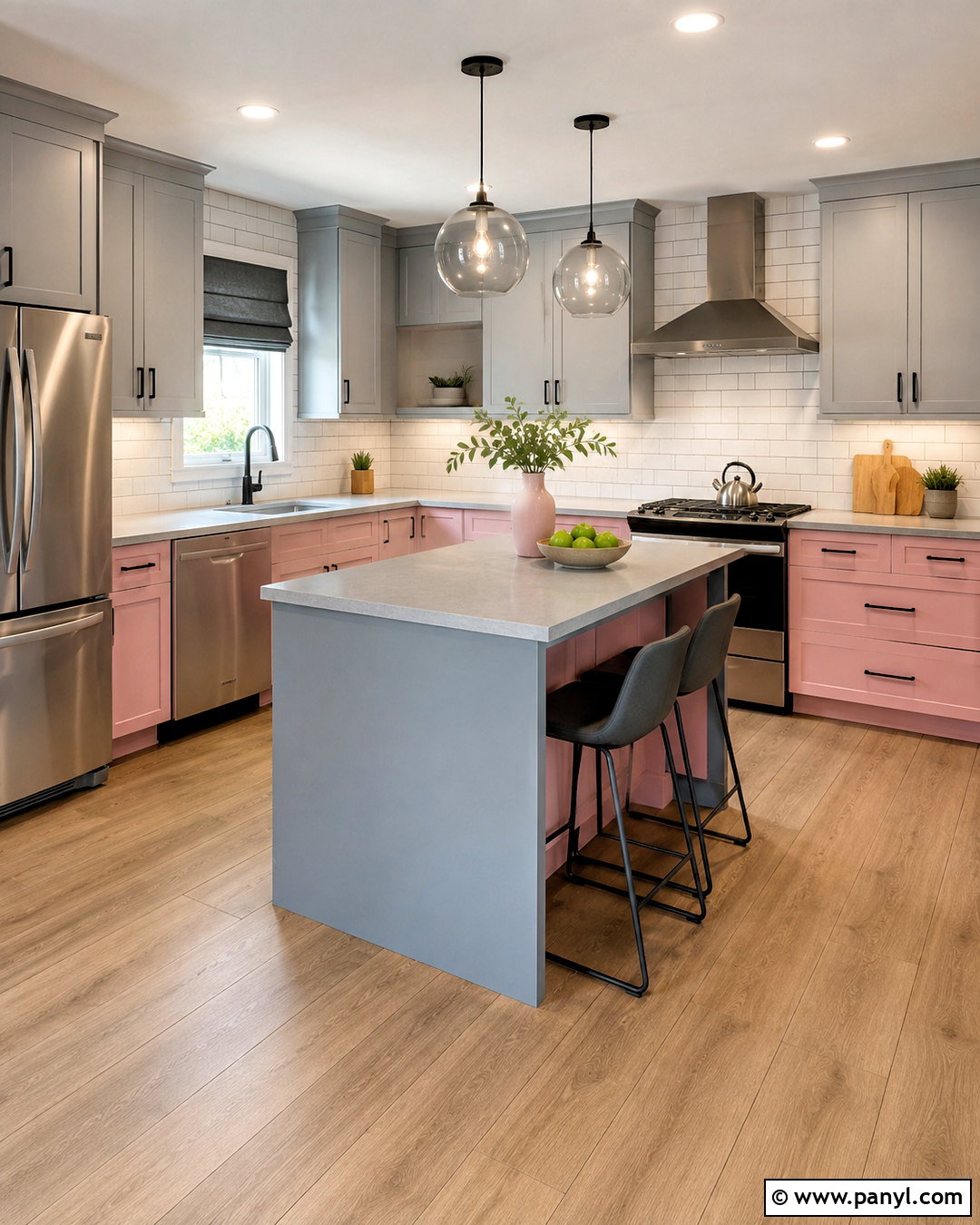 Pastel Pink And Gray Kitchen - 20 pastel pink kitchen ideas