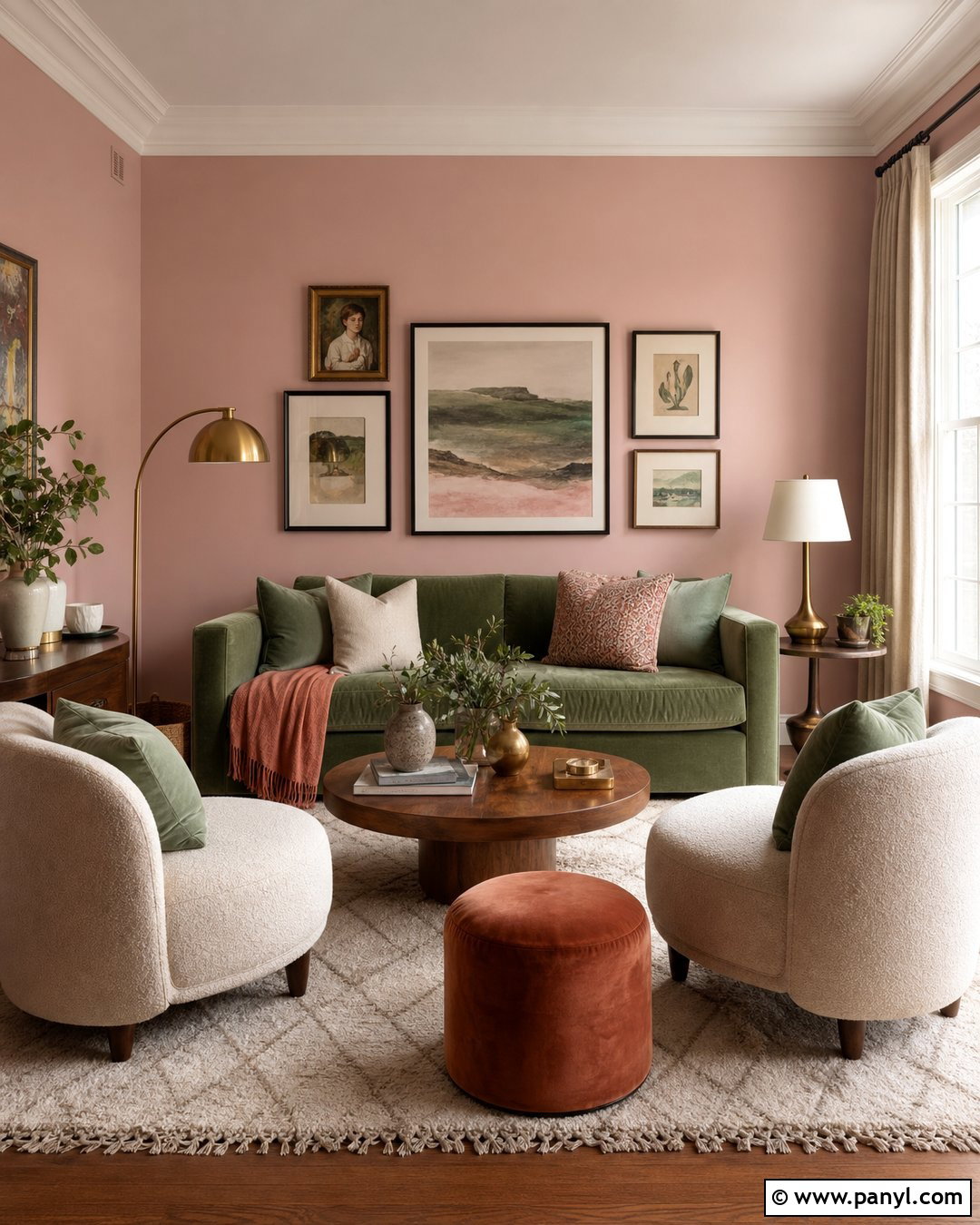 Pastel Pink And Green Living Room - 35 Pastel Wall Color Ideas