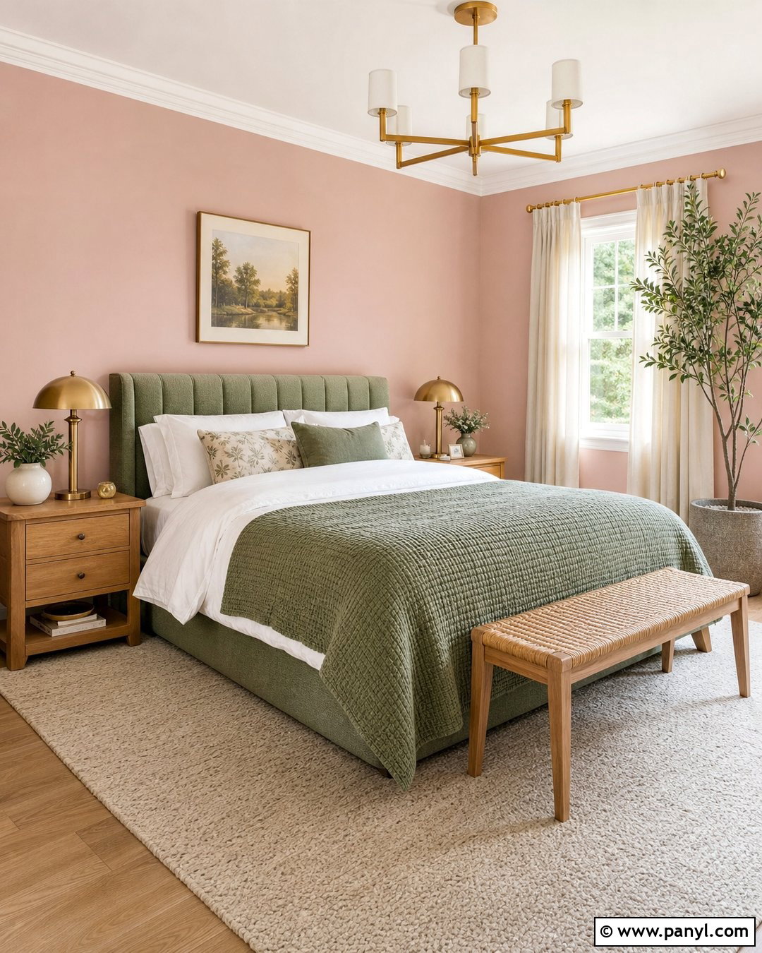 Pastel Pink Bedroom Walls With Sage Green - 25 Pastel Pink Walls
