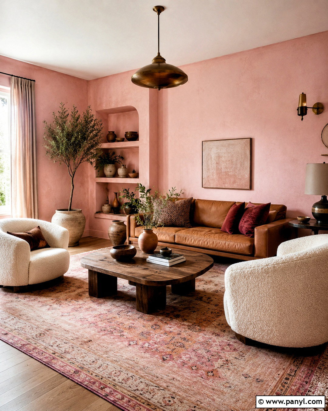 Pastel Pink Living Room - 20 pastel room colors