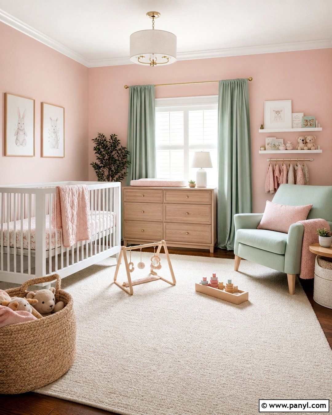 Pastel Pink Nursery Walls With Mint Green - 25 Pastel Pink Walls