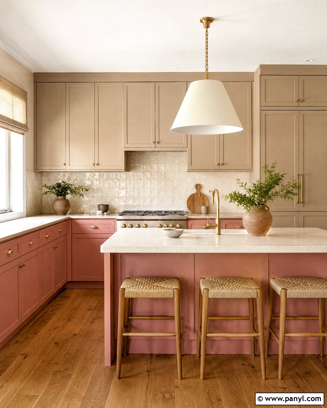 Pastel Pink Two Tone Kitchen - 20 pastel pink kitchen ideas