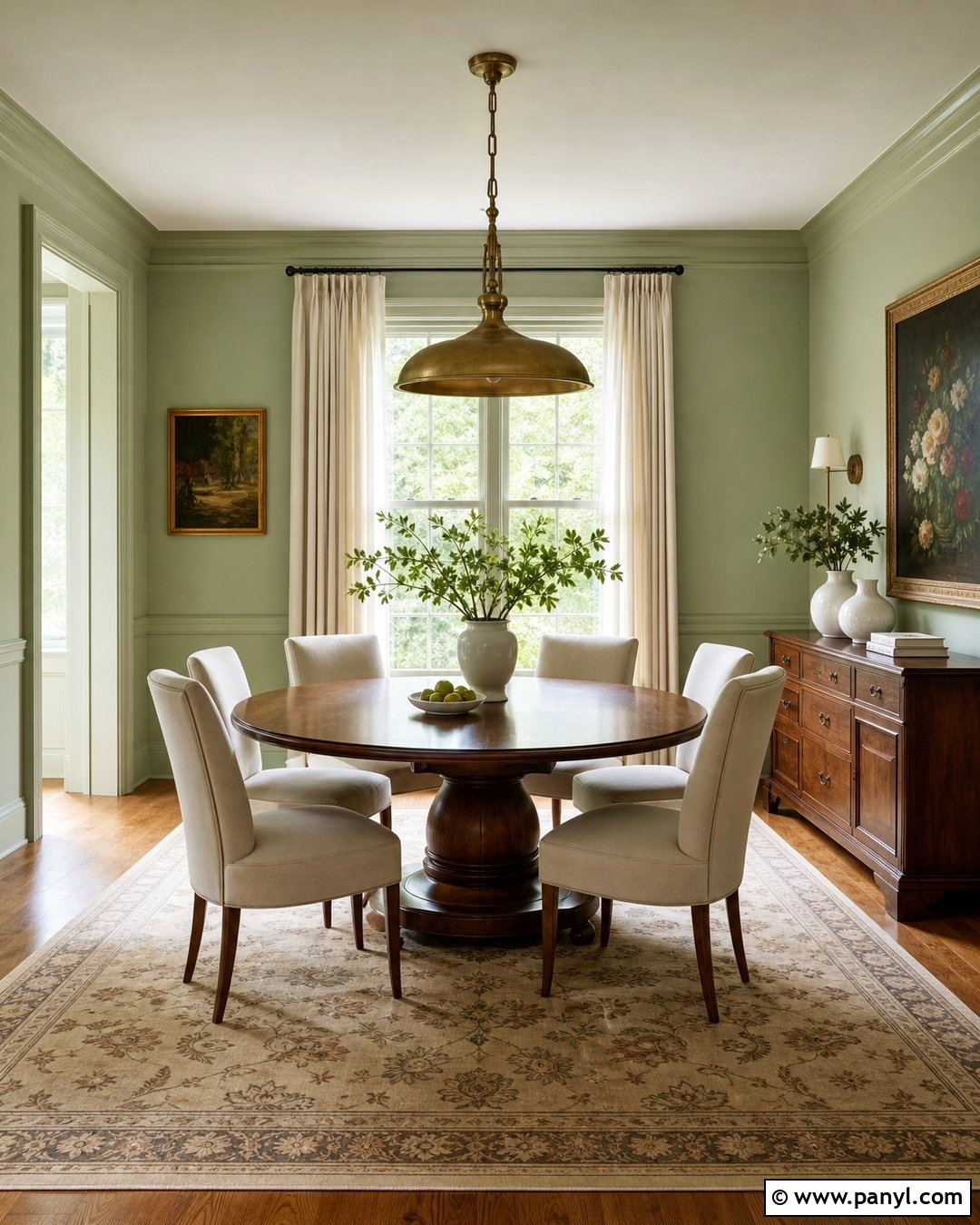Pastel Pistachio Green Dining Room - 25 Pastel Green Wall Paint Ideas