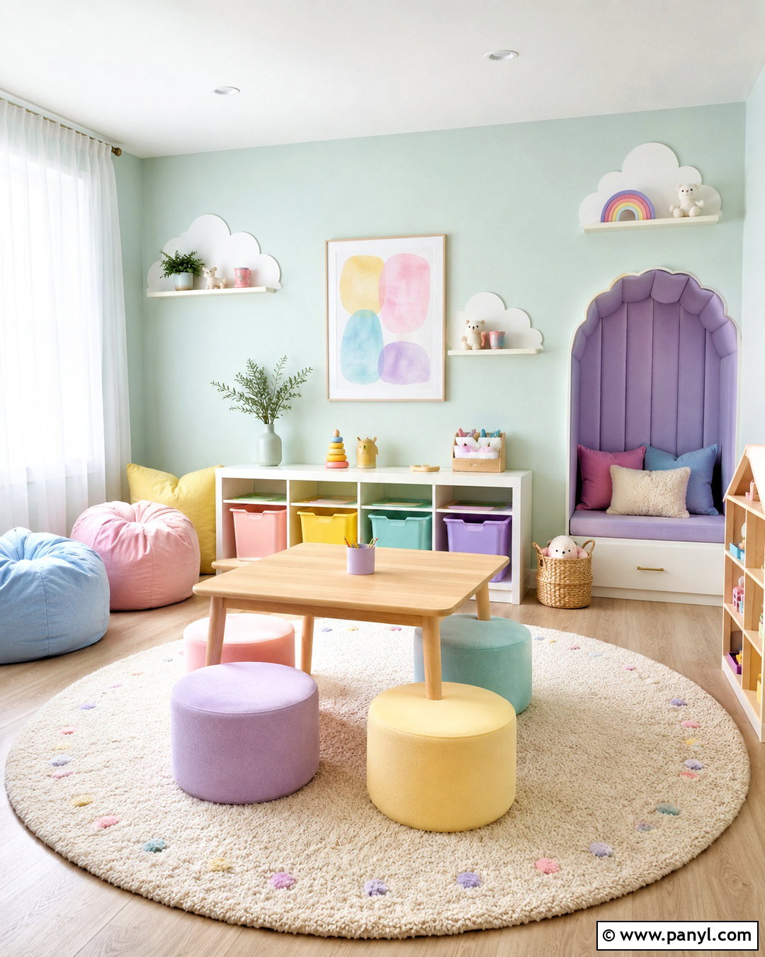 Pastel Playroom - 20 colorful playroom ideas