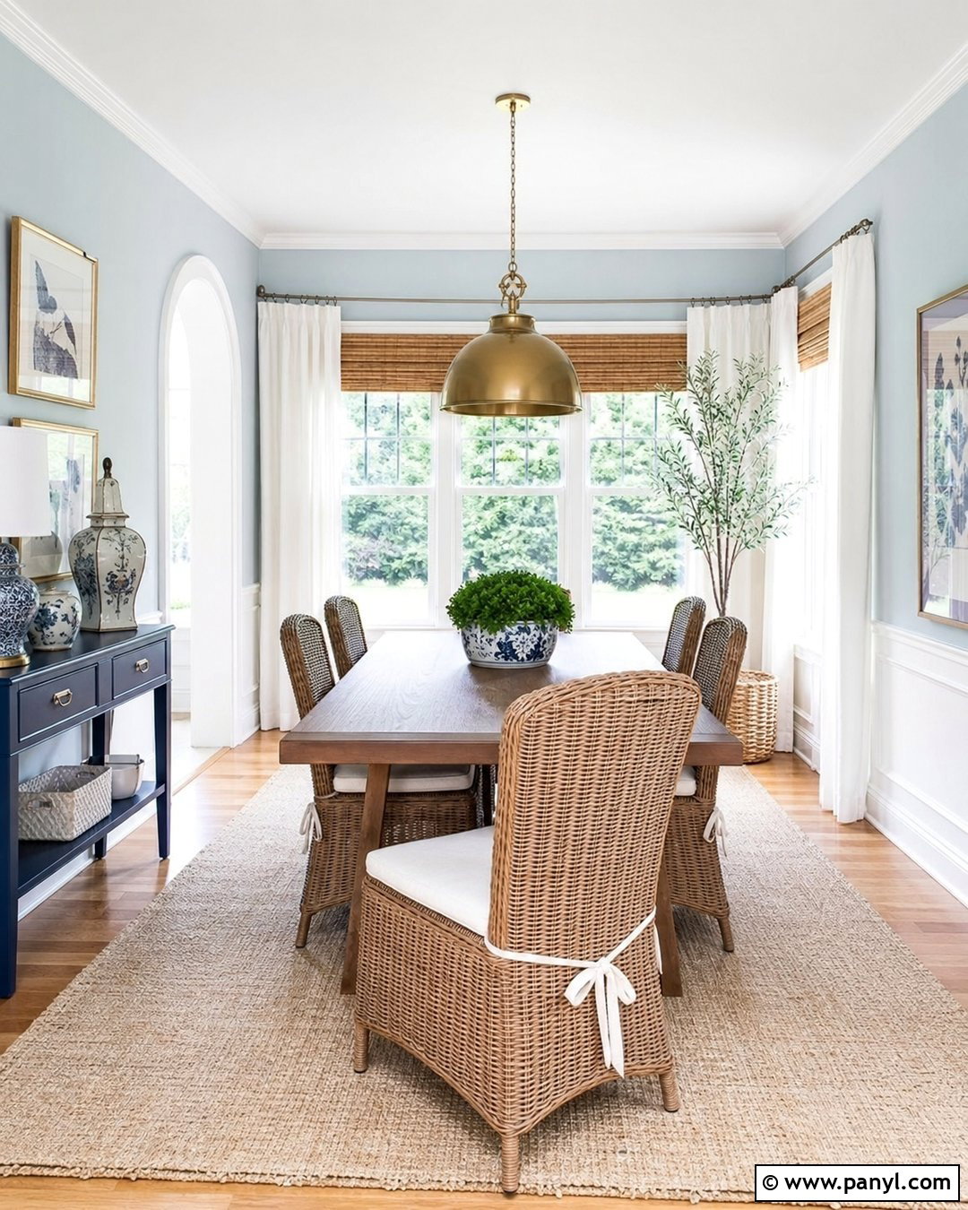 Pastel Powder Blue Dining Room - 30 pastel wall paint ideas