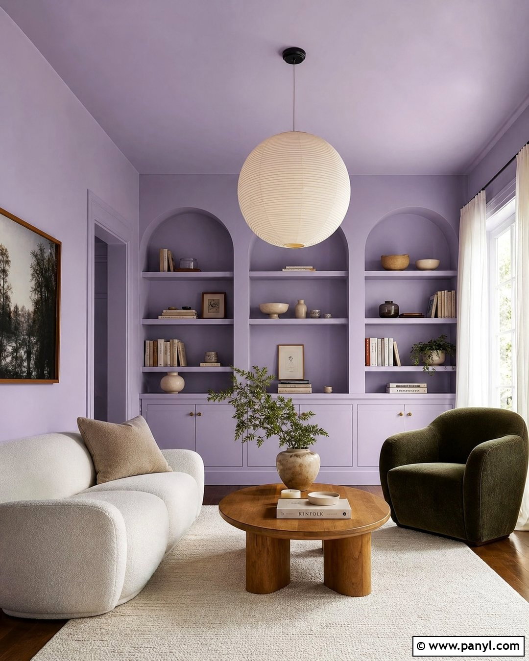 Pastel Purple Ceiling And Walls - 25 Pastel Purple Wall Ideas