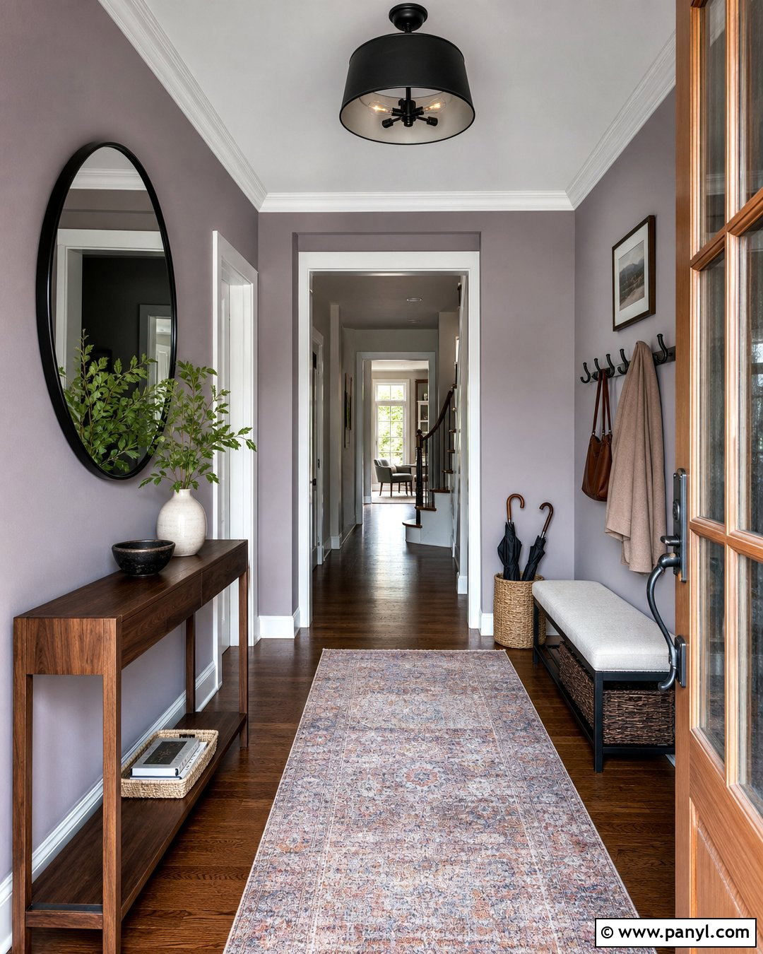 Pastel Purple Entryway Walls - 25 Pastel Purple Wall Ideas