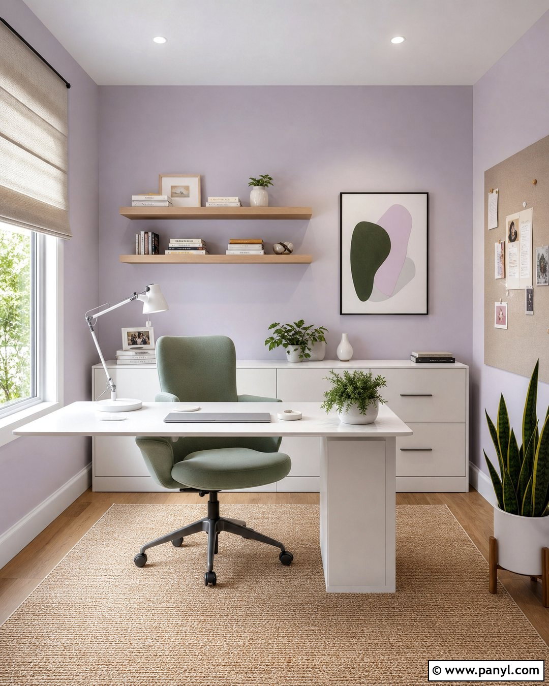 Pastel Purple Home Office Walls - 25 Pastel Purple Wall Ideas