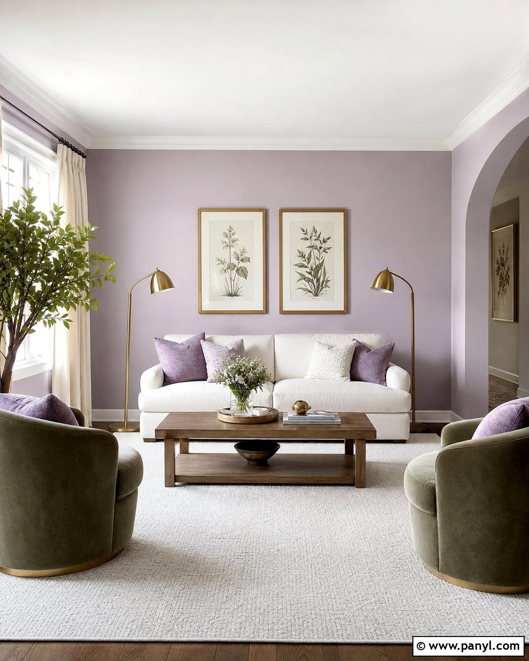 Pastel Purple Living Room Walls - 25 Pastel Purple Wall Ideas