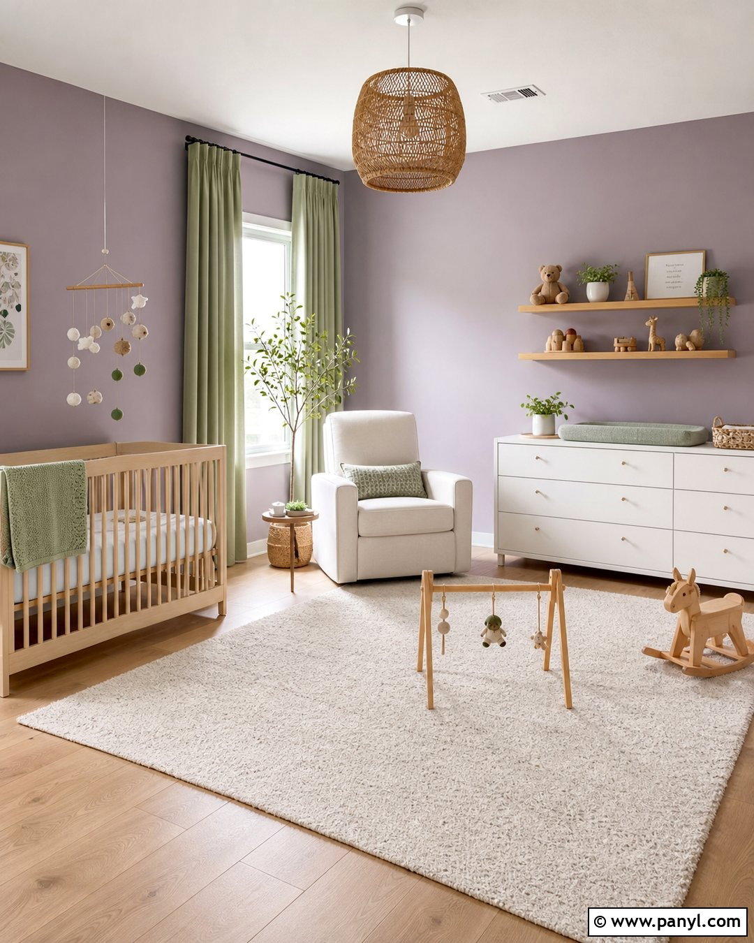 Pastel Purple Nursery Walls - 25 Pastel Purple Wall Ideas