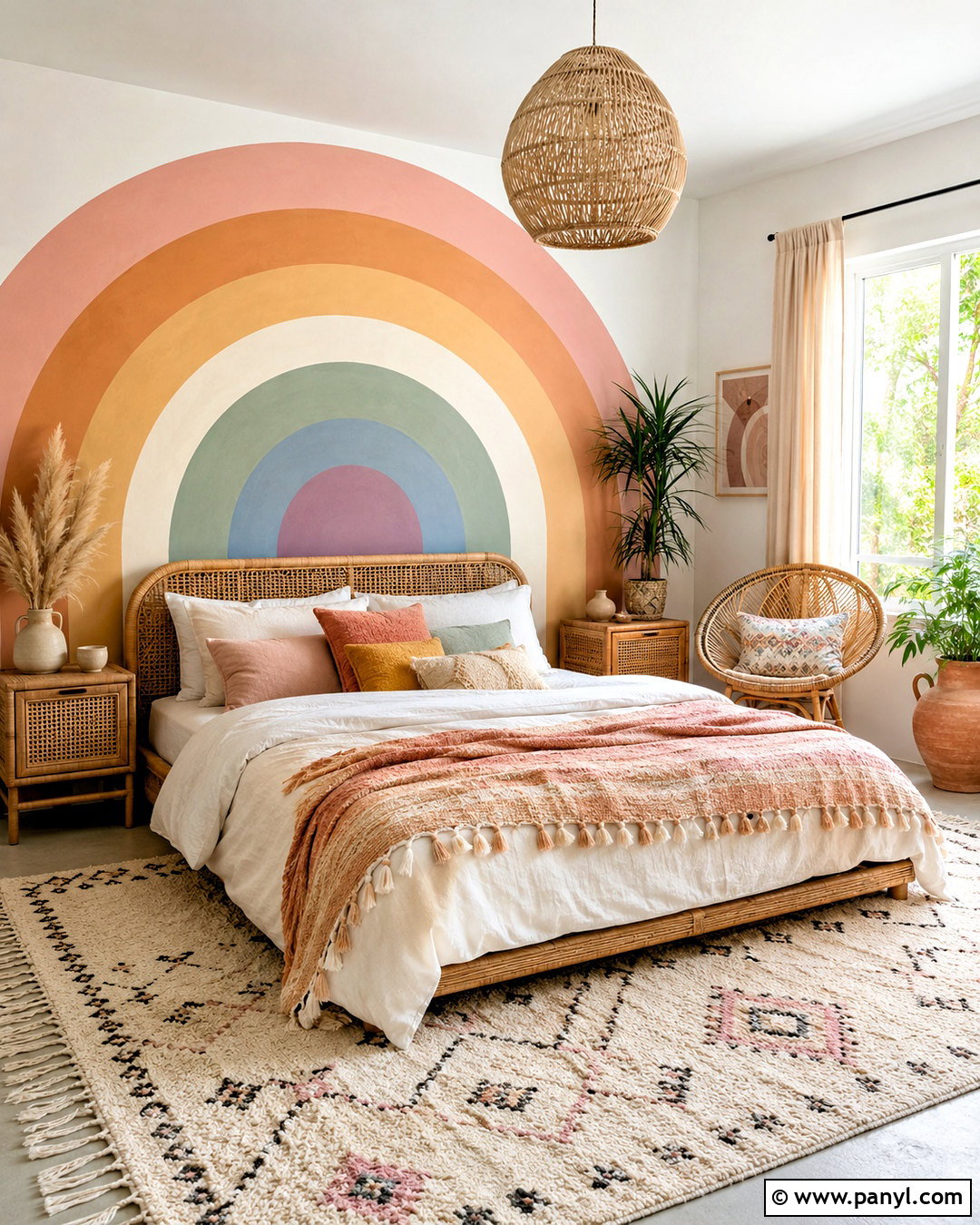 Pastel Rainbow Boho Room - 20 pastel rainbow room ideas