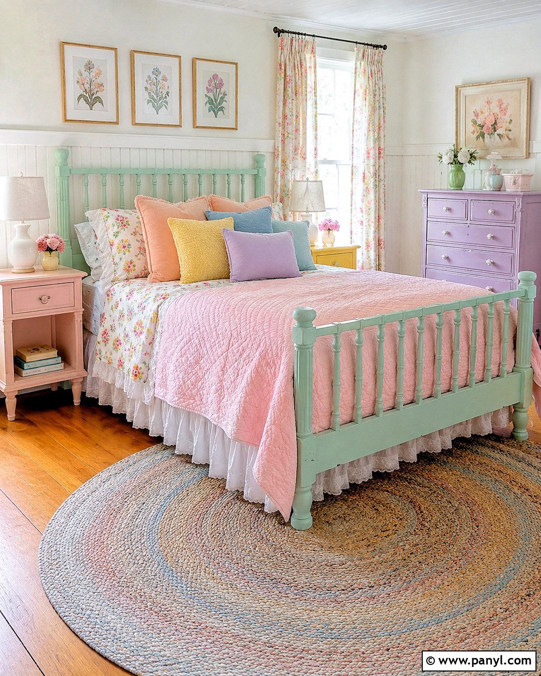 Pastel Rainbow Cottage Room - 20 pastel rainbow room ideas