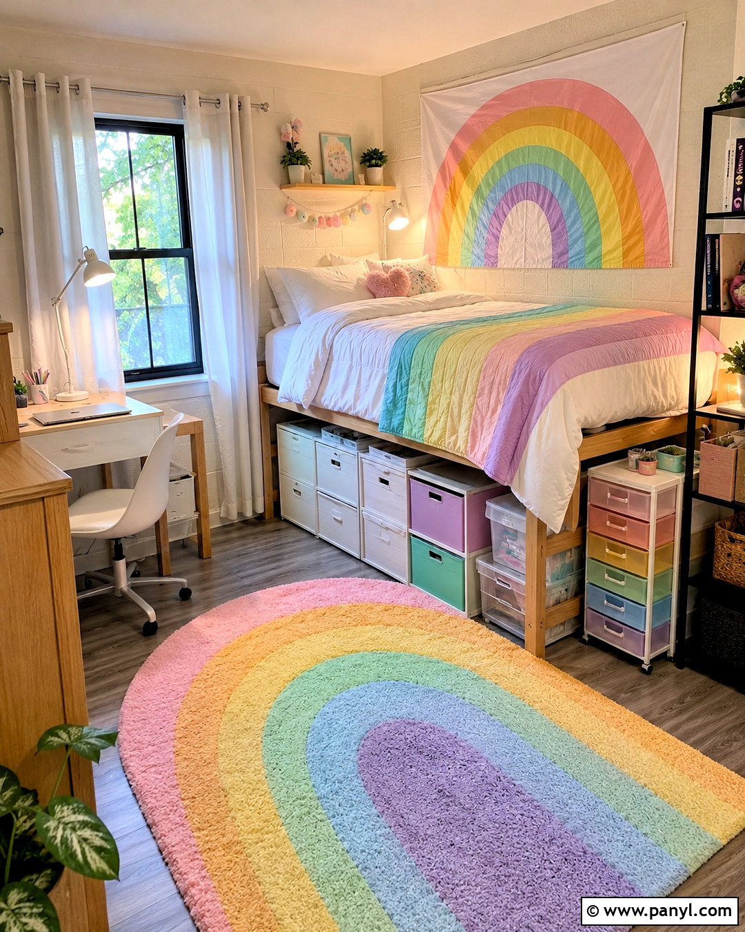Pastel Rainbow Dorm Room - 20 pastel rainbow room ideas