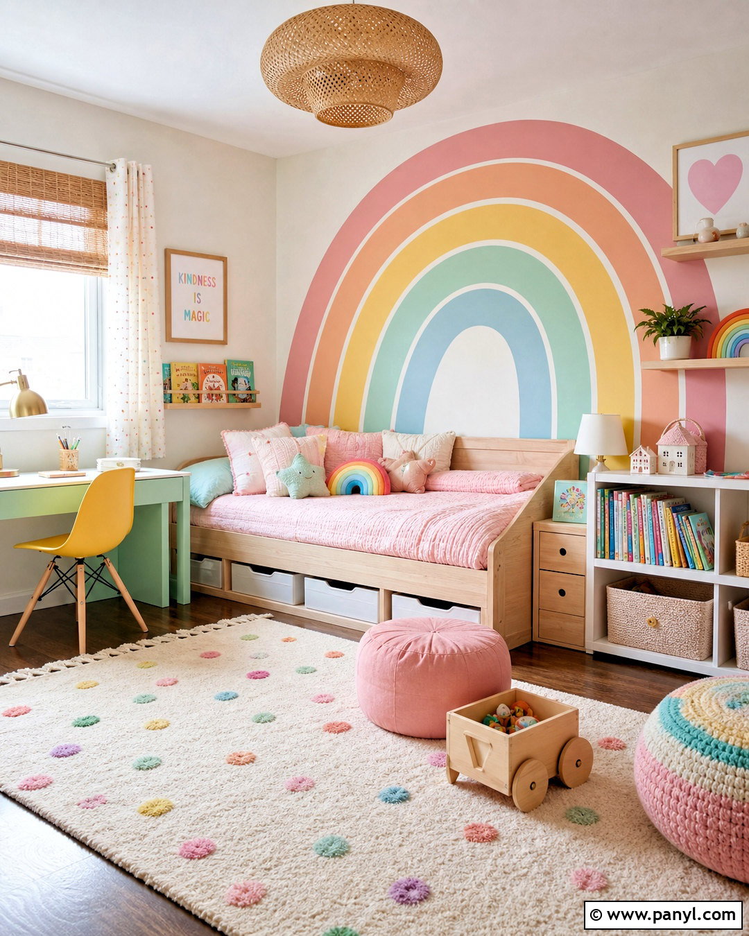 Pastel Rainbow Kids Room - 20 pastel color interior design ideas