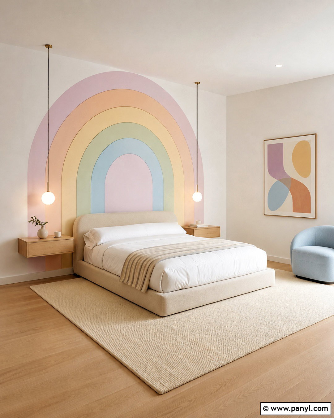 Pastel Rainbow Minimalist Room - 20 pastel rainbow room ideas