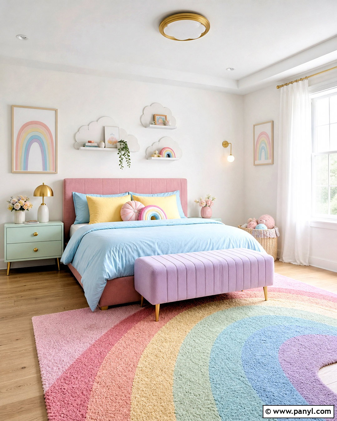 Pastel Rainbow Room - 20 rainbow room ideas