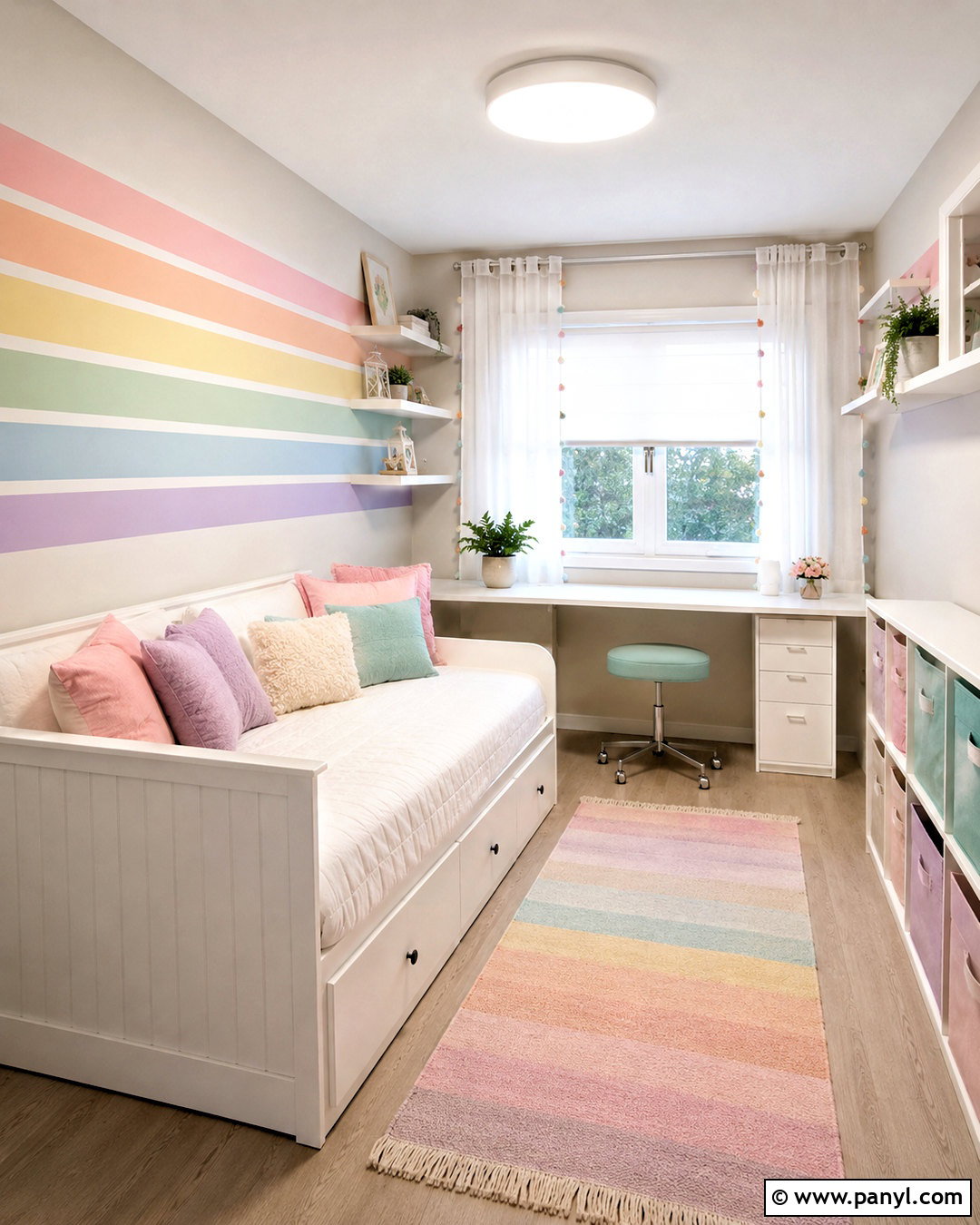 Pastel Rainbow Small Room - 20 pastel rainbow room ideas