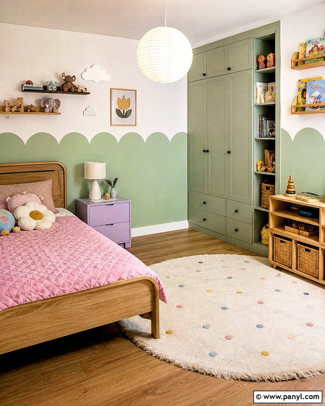 Pastel Scalloped Wall - 20 colourful walls