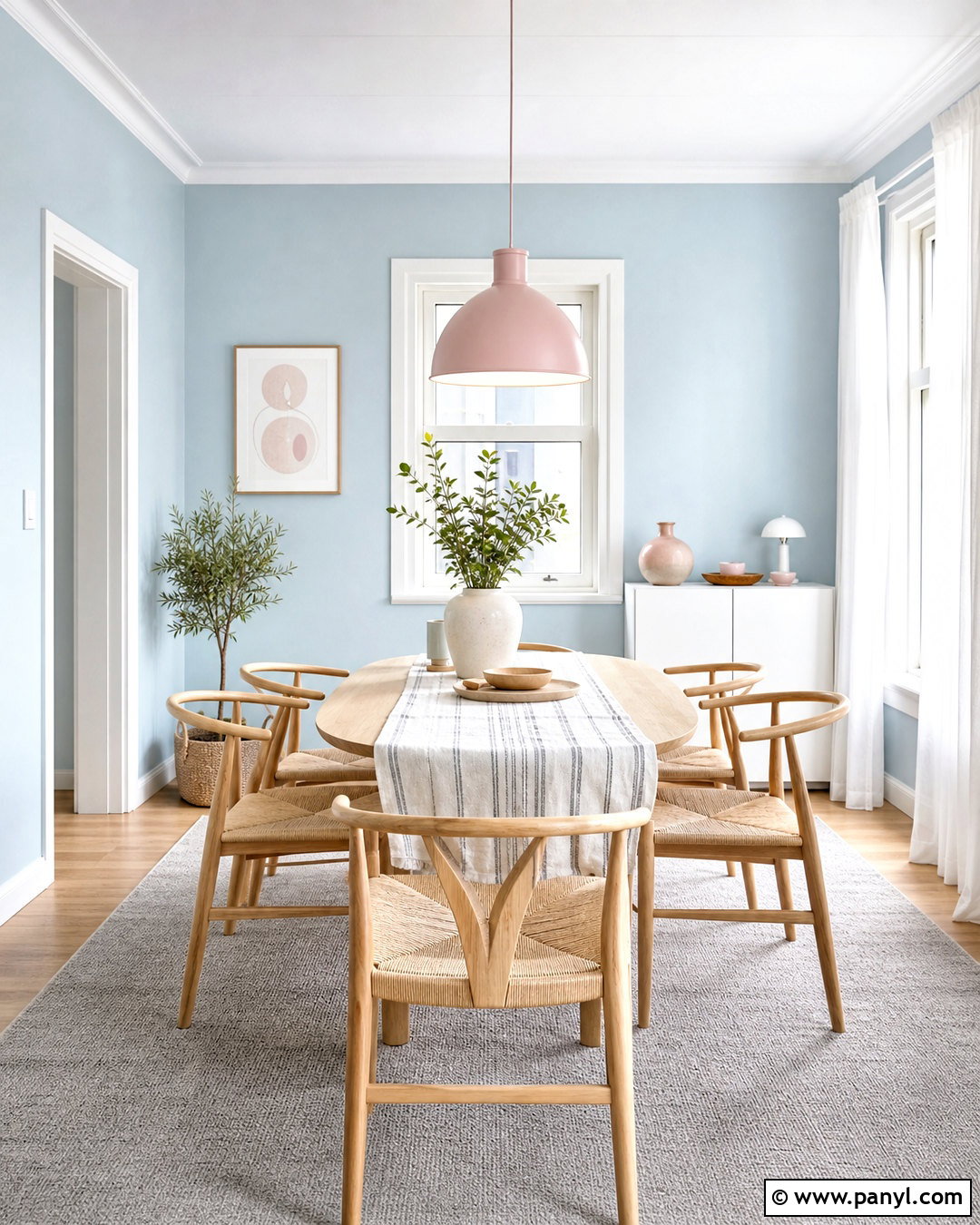Pastel Scandinavian Dining Room - 20 pastel color interior design ideas