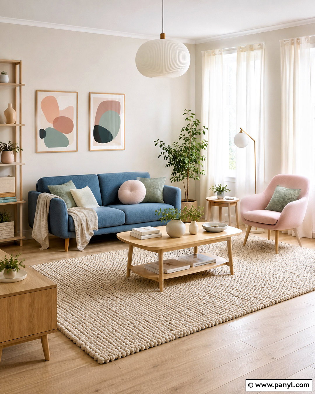 Pastel Scandinavian Living Room - 20 pastel colors living room ideas