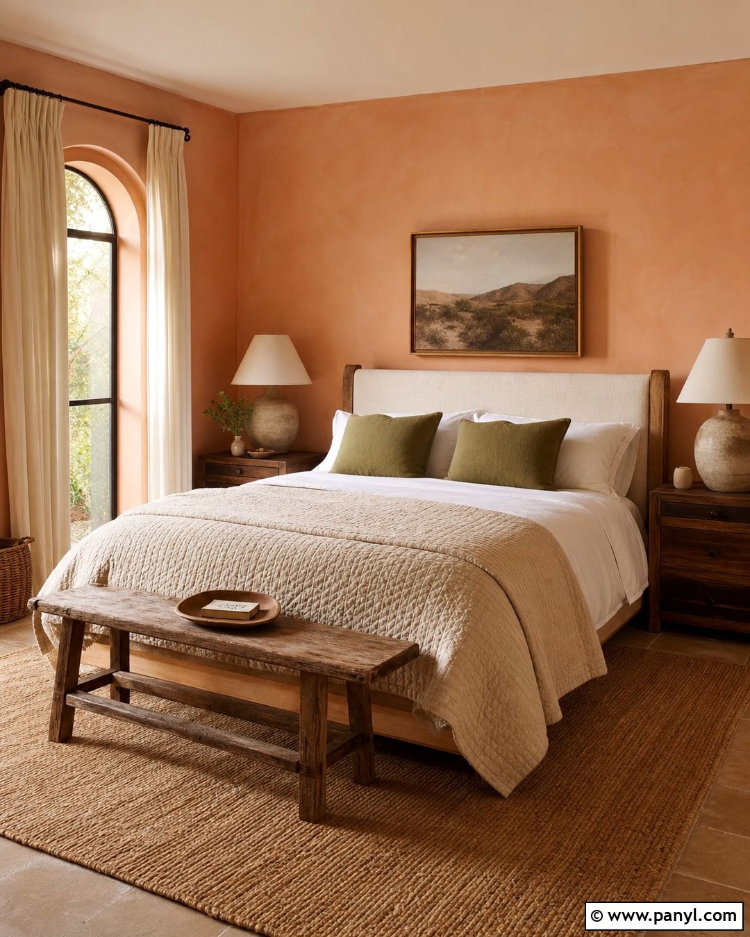 Pastel Terracotta Bedroom - 35 Pastel Wall Color Ideas