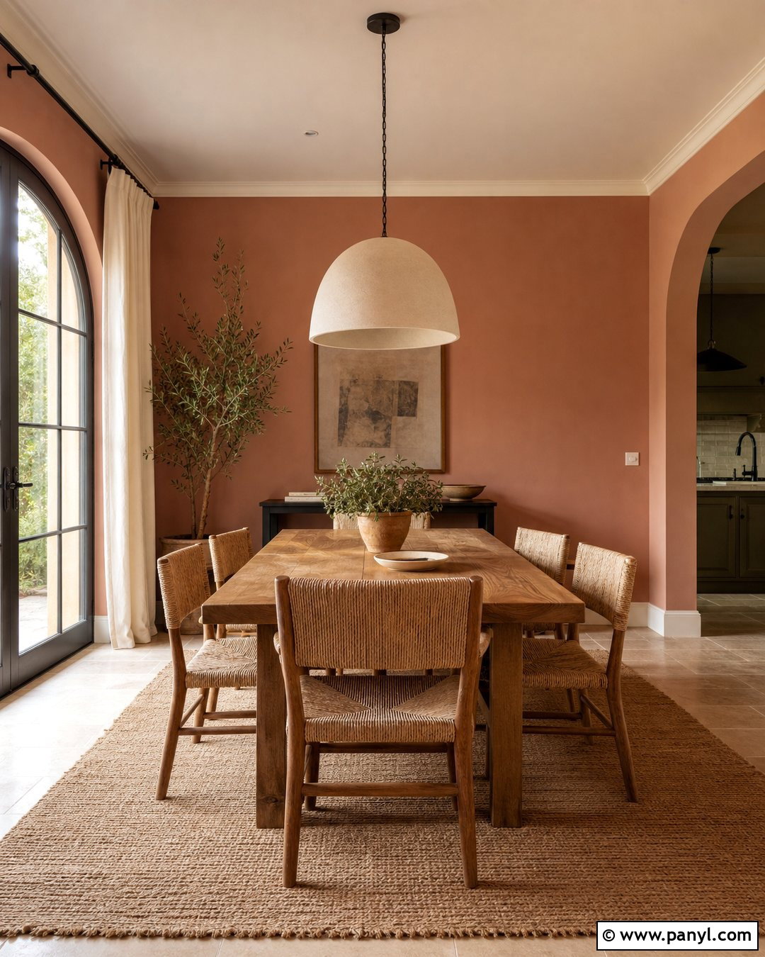 Pastel Terracotta Dining Room - 30 pastel wall paint ideas