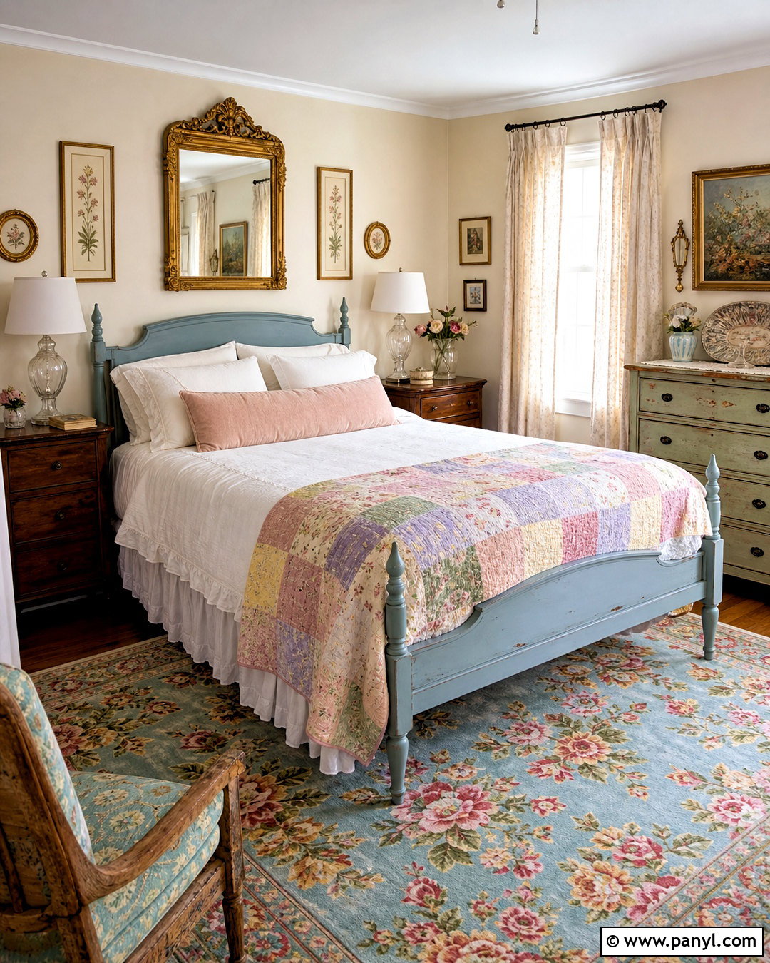 Pastel Vintage Bedroom - 20 pastel colour bedroom ideas