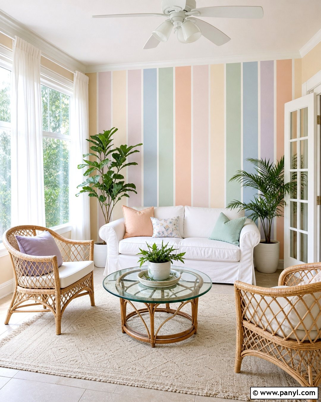 Pastel Wall Paint Stripes - 30 Wall Lines Paint Stripes