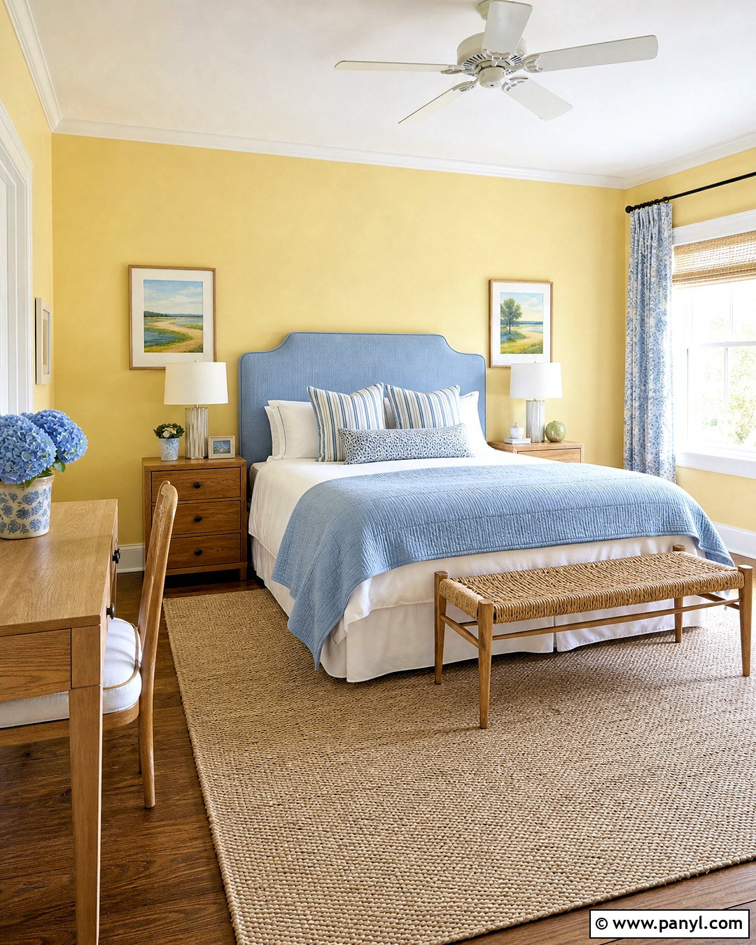 Pastel Yellow And Sky Blue Bedroom - 20 bedroom pastel colors room ideas