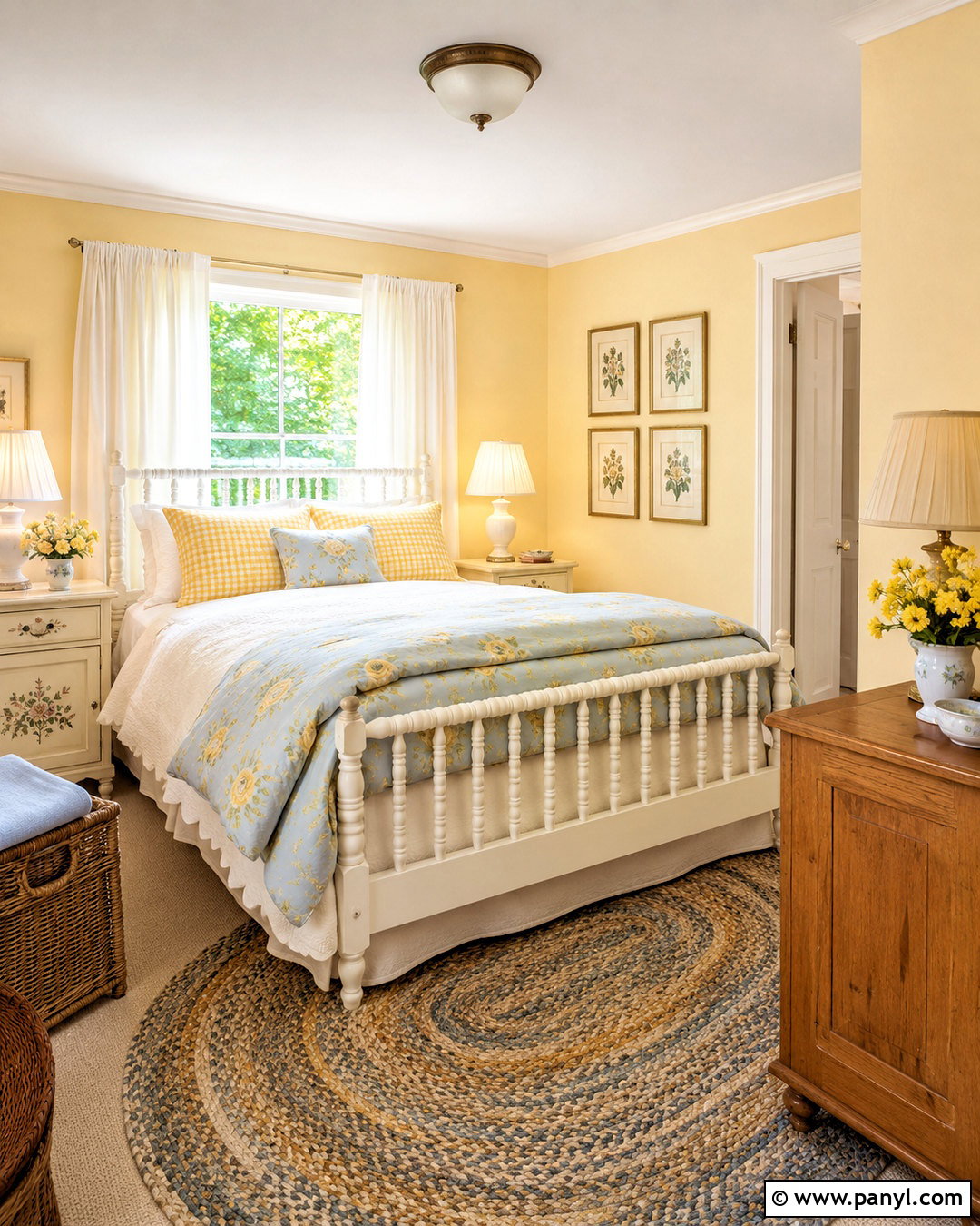 Pastel Yellow Bedroom With Cottage Decor - 20 pastel yellow bedroom ideas