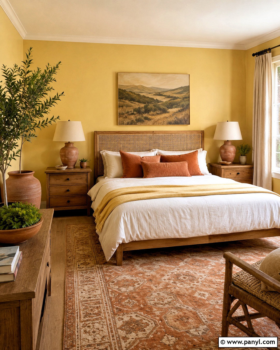 Pastel Yellow Bedroom With Terracotta Accents - 20 pastel yellow bedroom ideas