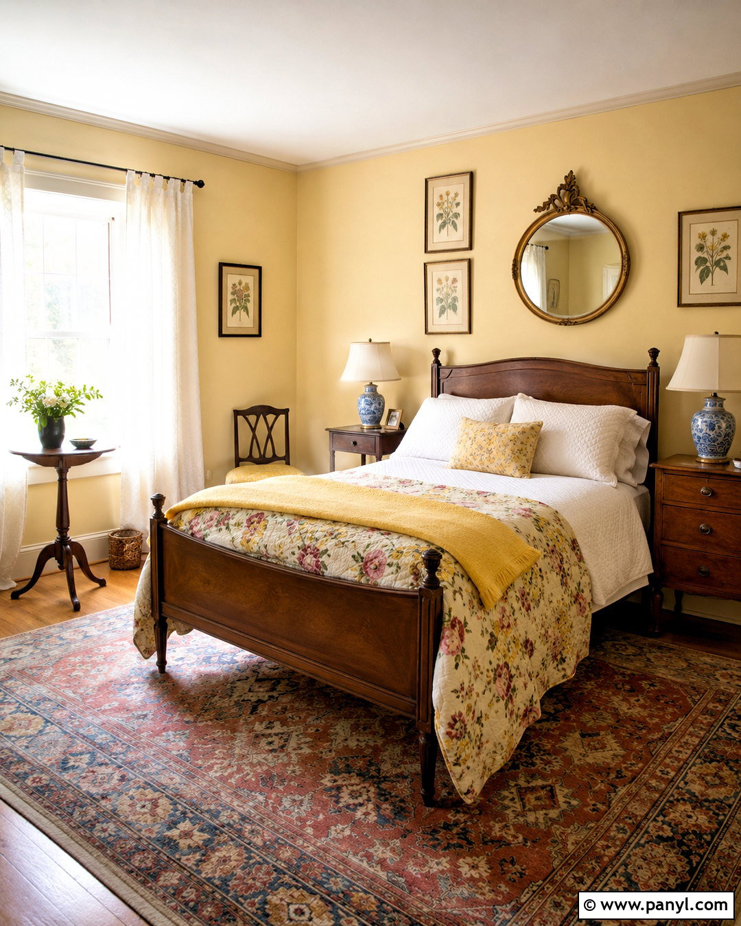 Pastel Yellow Bedroom With Vintage Decor - 20 pastel yellow bedroom ideas