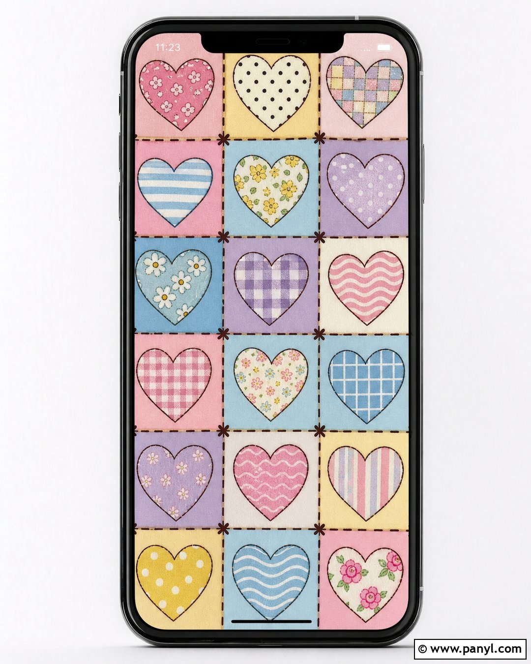 Patchwork Heart Doodle Wallpaper - 20 Heart Doodle Wallpaper Ideas