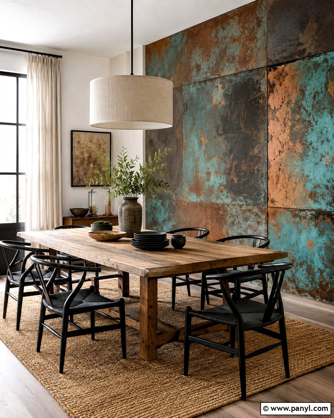 Patina Copper Wall - 20 copper wall ideas