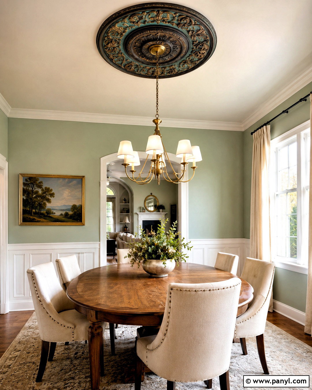 Patina Paint Ceiling Medallion - 20 patina paint ideas