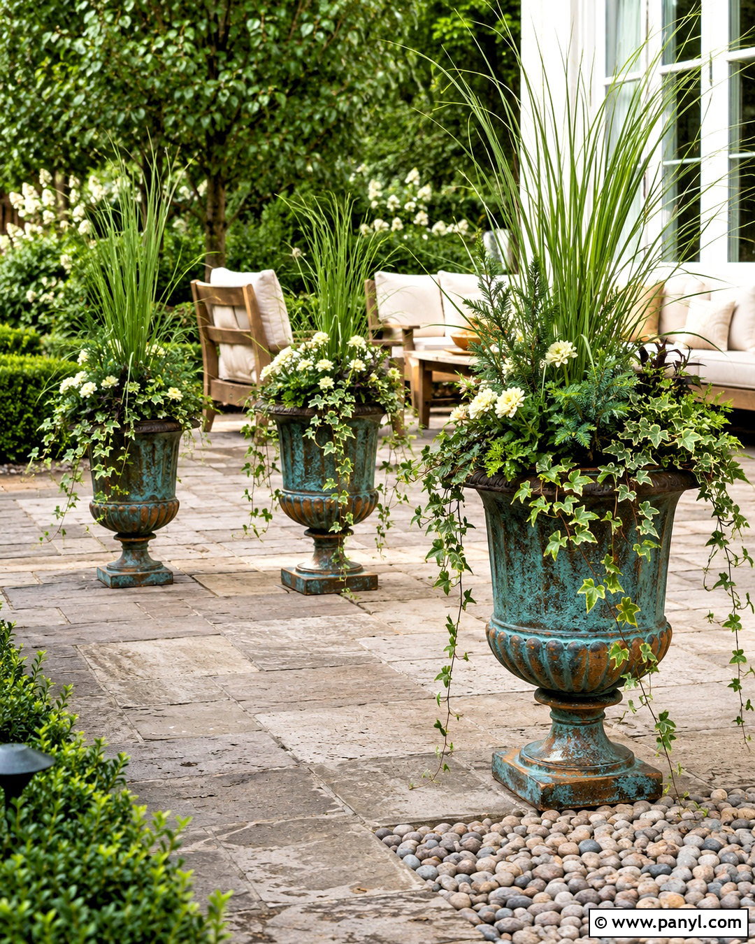 Patina Paint Garden Planters - 20 patina paint ideas