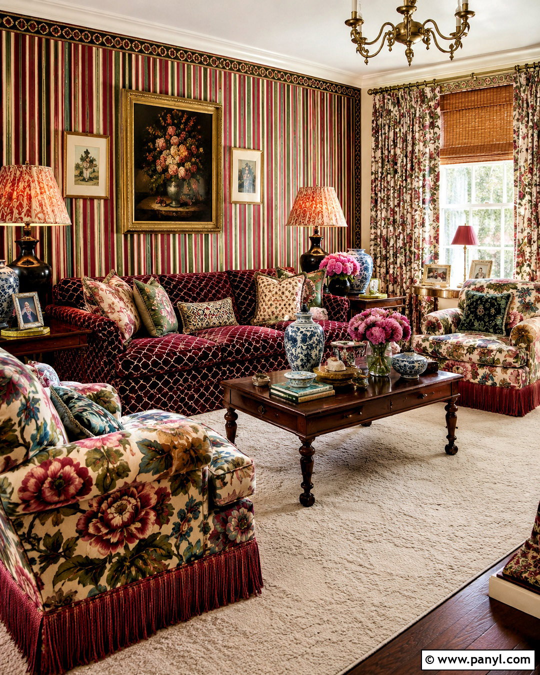Pattern Drenched Maximalist Living Room - 20 maximalist interior living room ideas