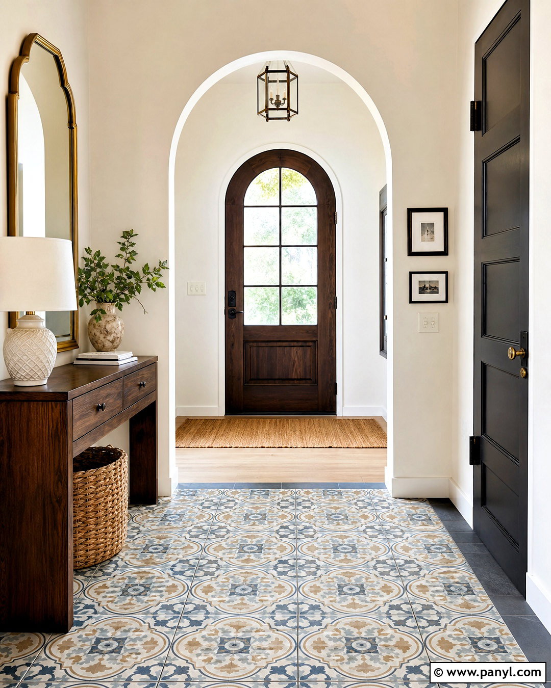 Patterned Encaustic Foyer Tile - 20 home floor tiles design ideas
