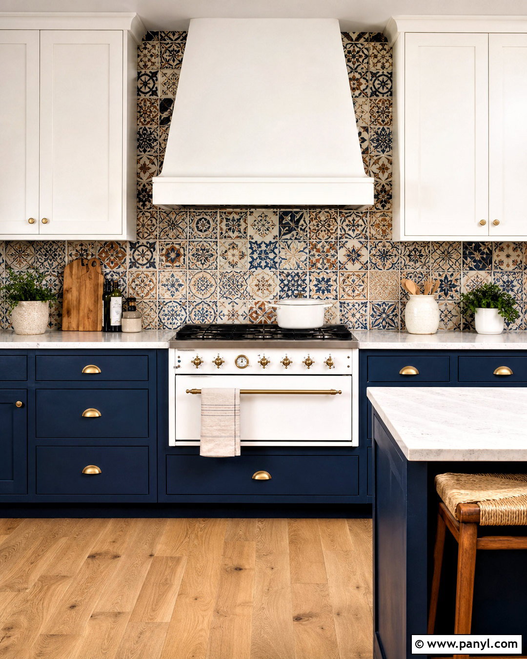 Patterned Tile Kitchen Feature Wall - 20 kitchen feature wall ideas