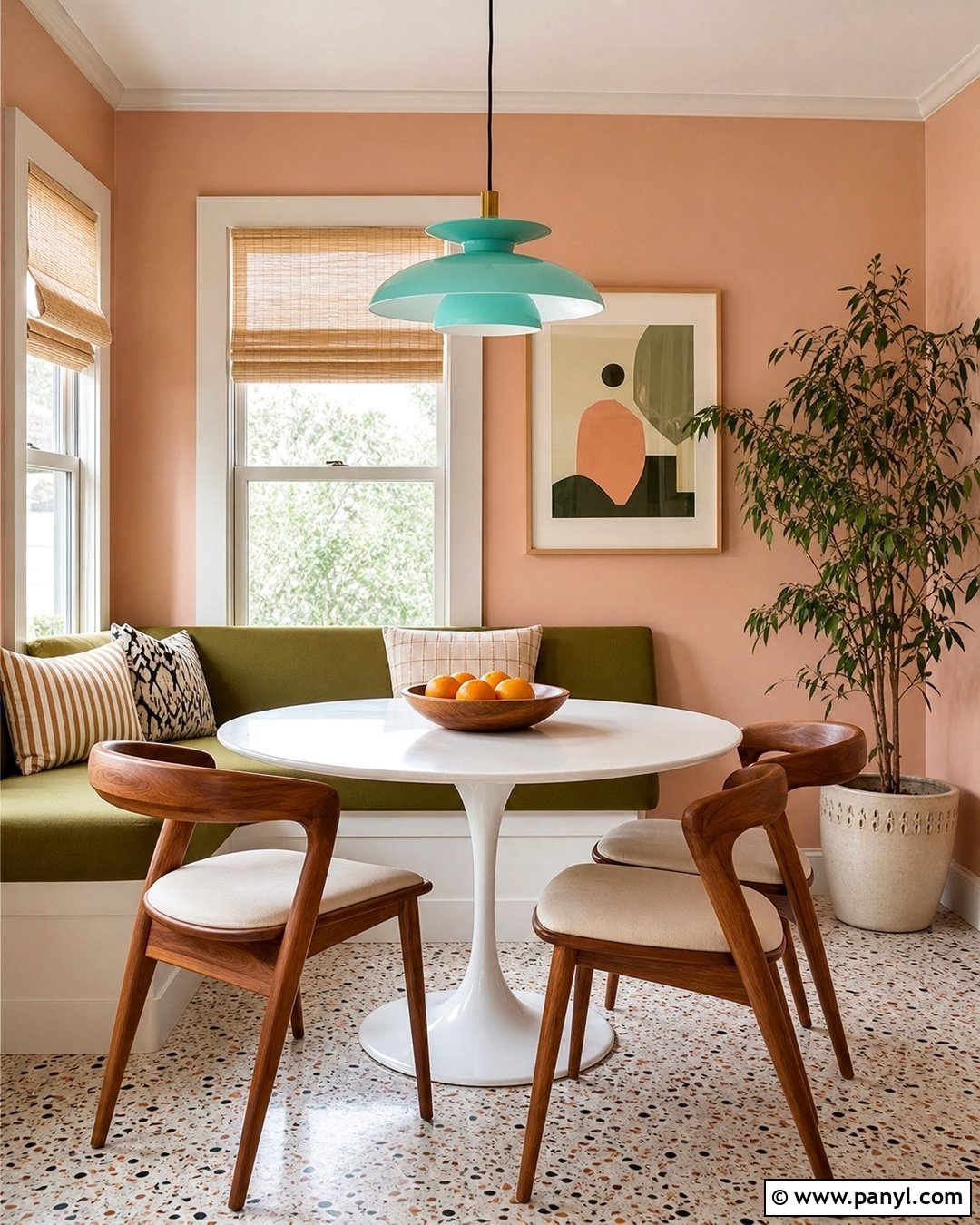 Peach 60s Wall Color - 20 60S Wall Color ideas