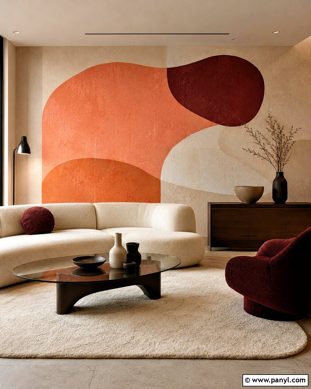 Peach Abstract Wallpaper Living Room - 20 peach color wallpaper ideas