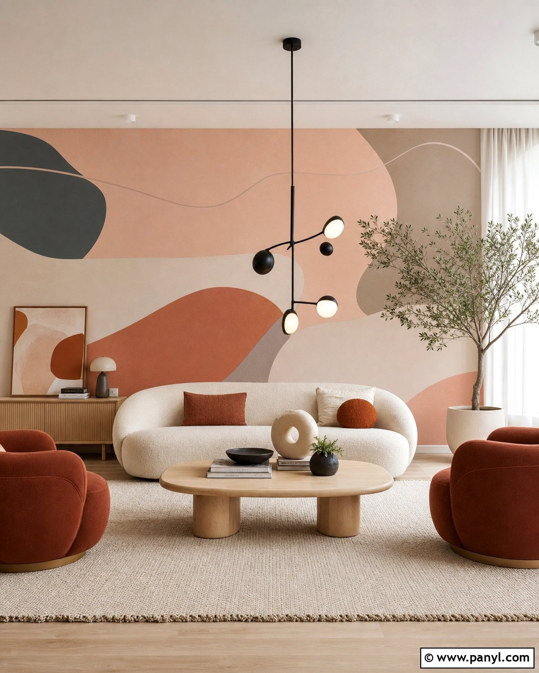 Peach Abstract Wallpaper Living Room - 35 Peach Color Wallpaper Aesthetic Ideas