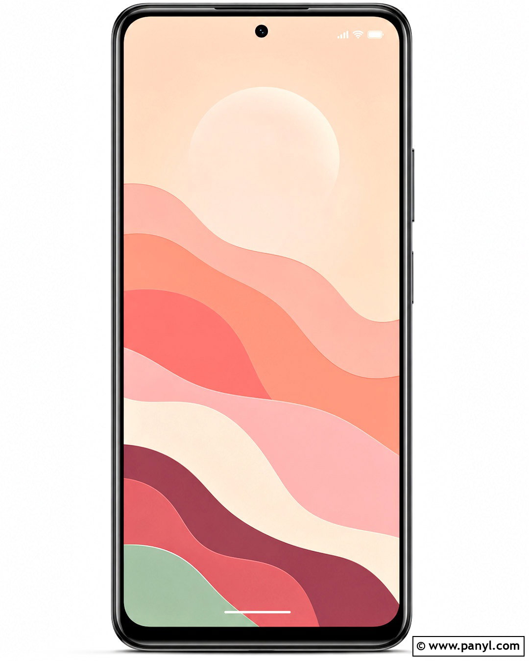 Peach Abstract Wave Lockscreen - 20 peach lockscreen ideas