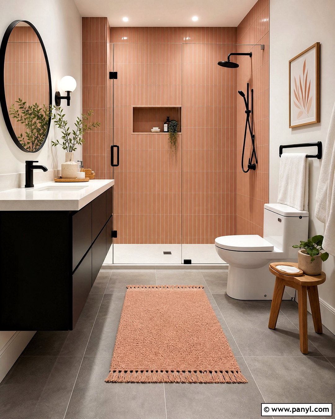 Peach And Black Bathroom - 20 peach bathroom ideas