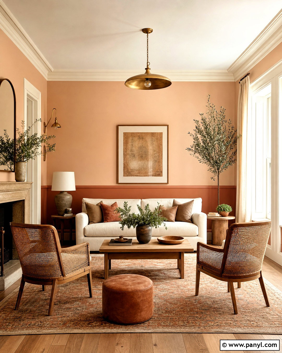 Peach And Clay Interior Paint Scheme - 20 interior paint schemes