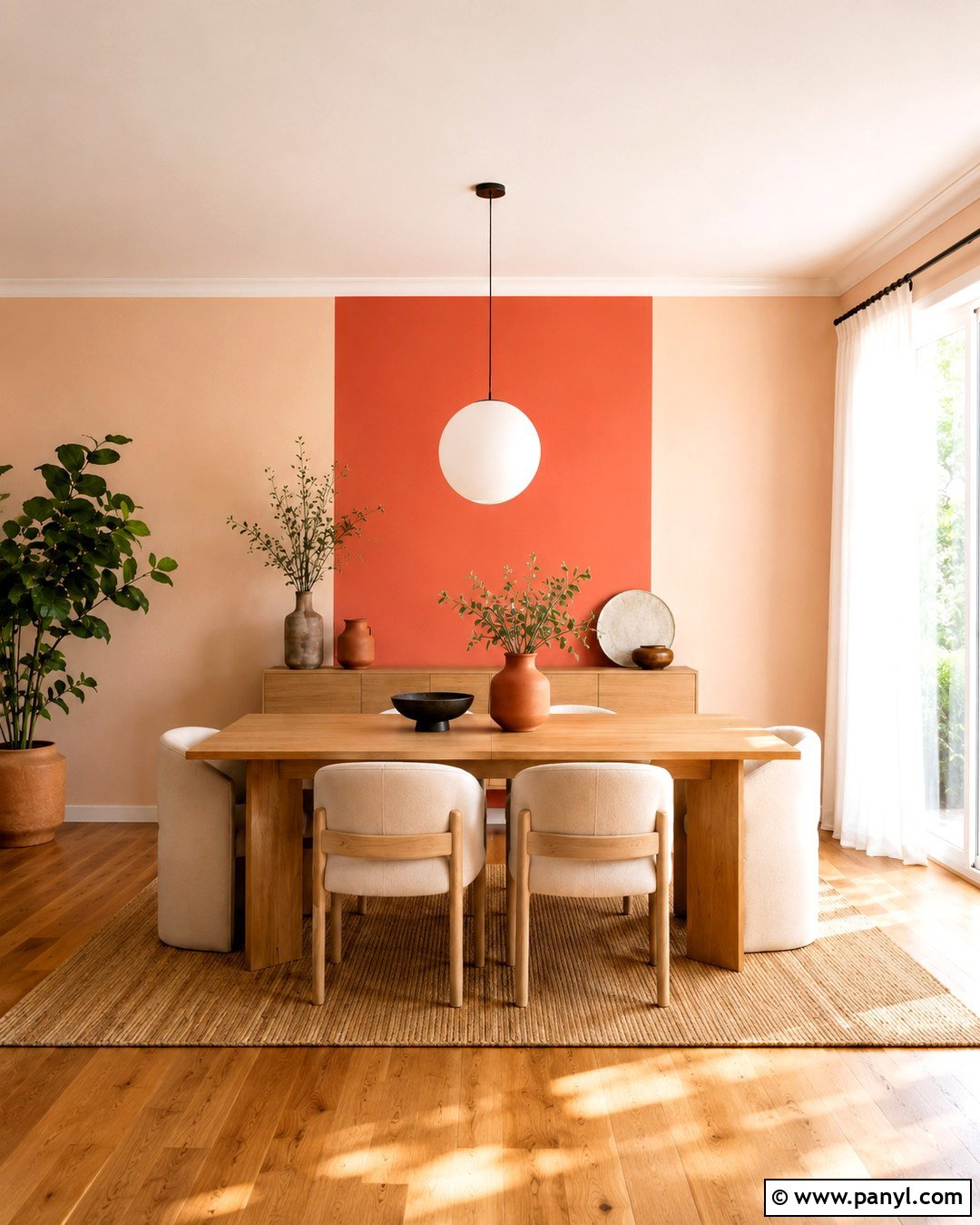 Peach And Coral Wall Paint - 20 Color Block Wall Paint Inspiration Ideas