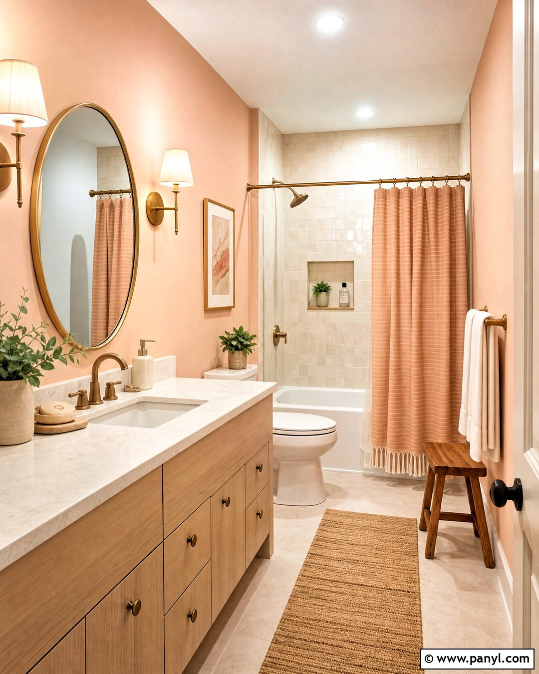 Peach And Cream Bathroom - 20 peach bathroom ideas